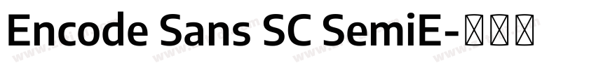 Encode Sans SC SemiE字体转换